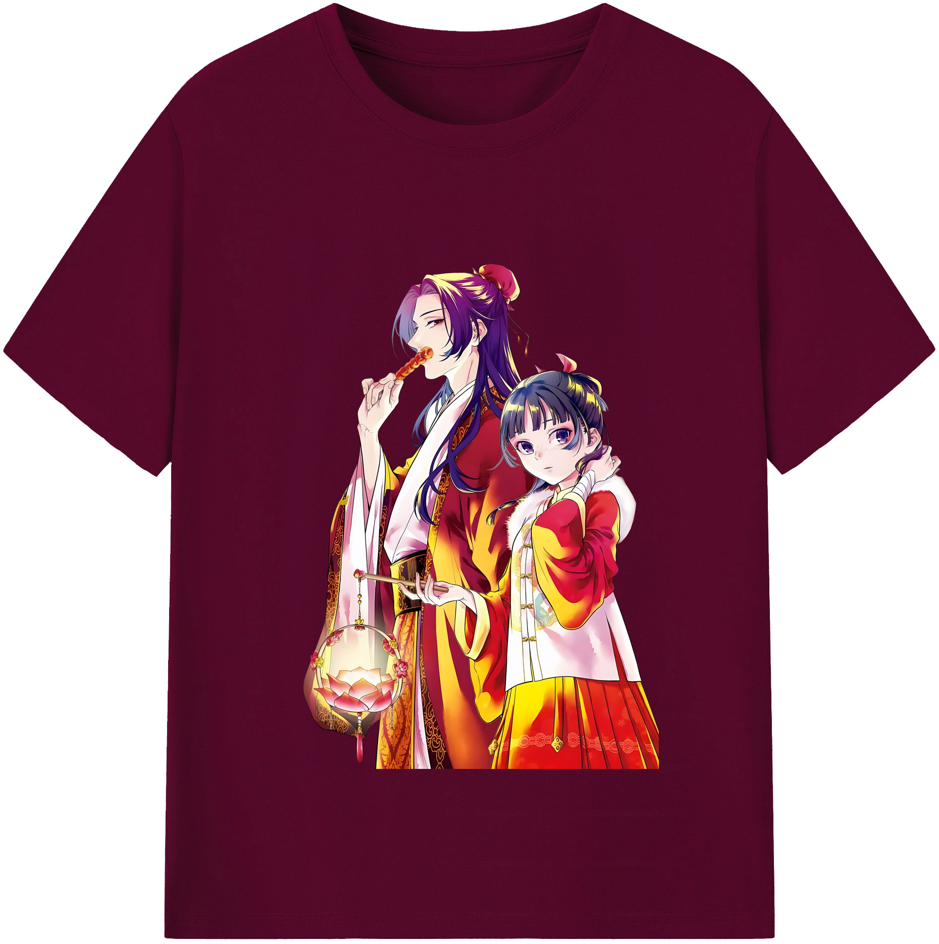 （画像用） 薬屋のひとりごと The Apothecary Diaries レディースカジュアルプリントTシャツ（綿100％）